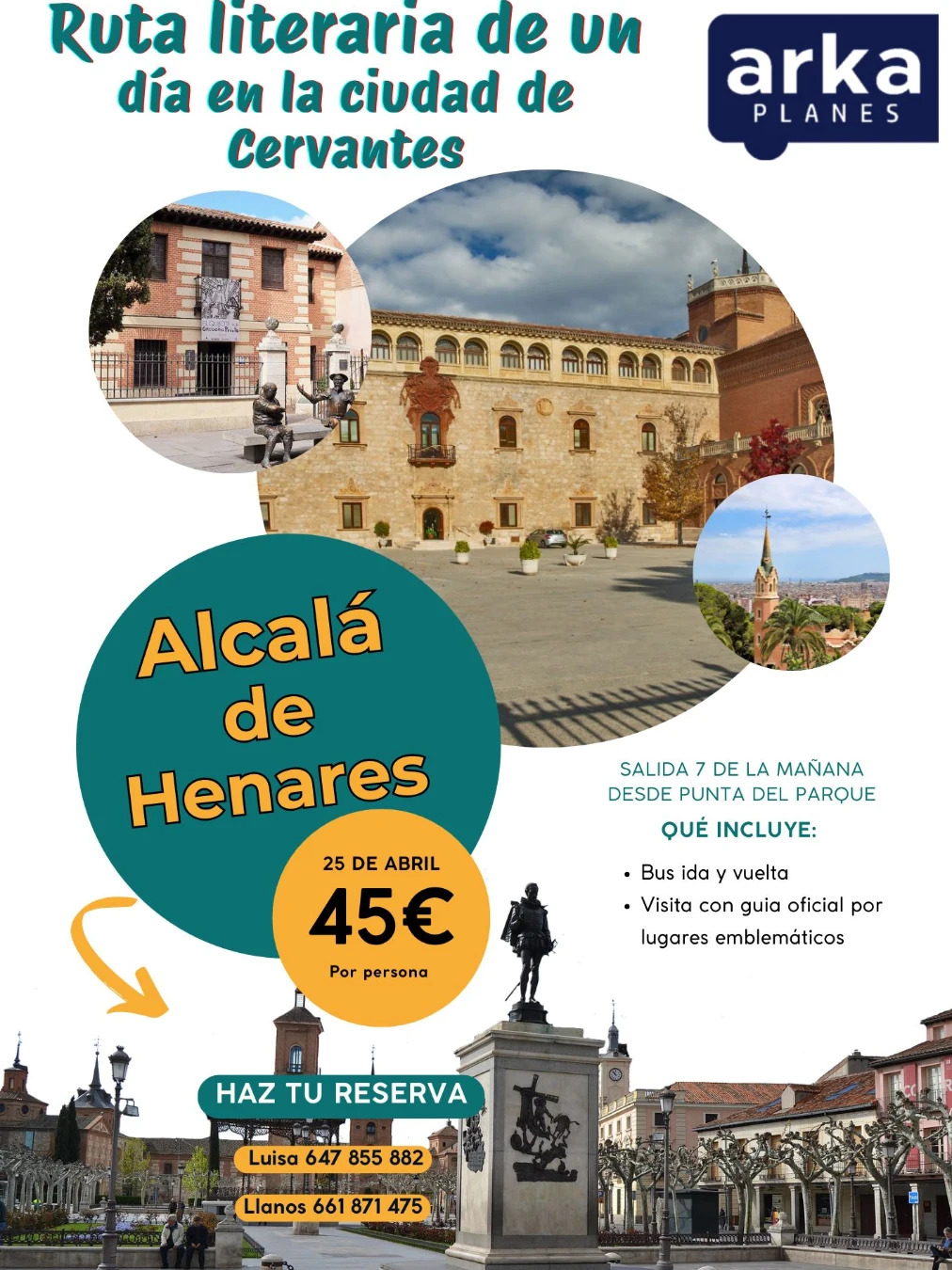 Ruta literaria de un día en la ciudad de Cervantes