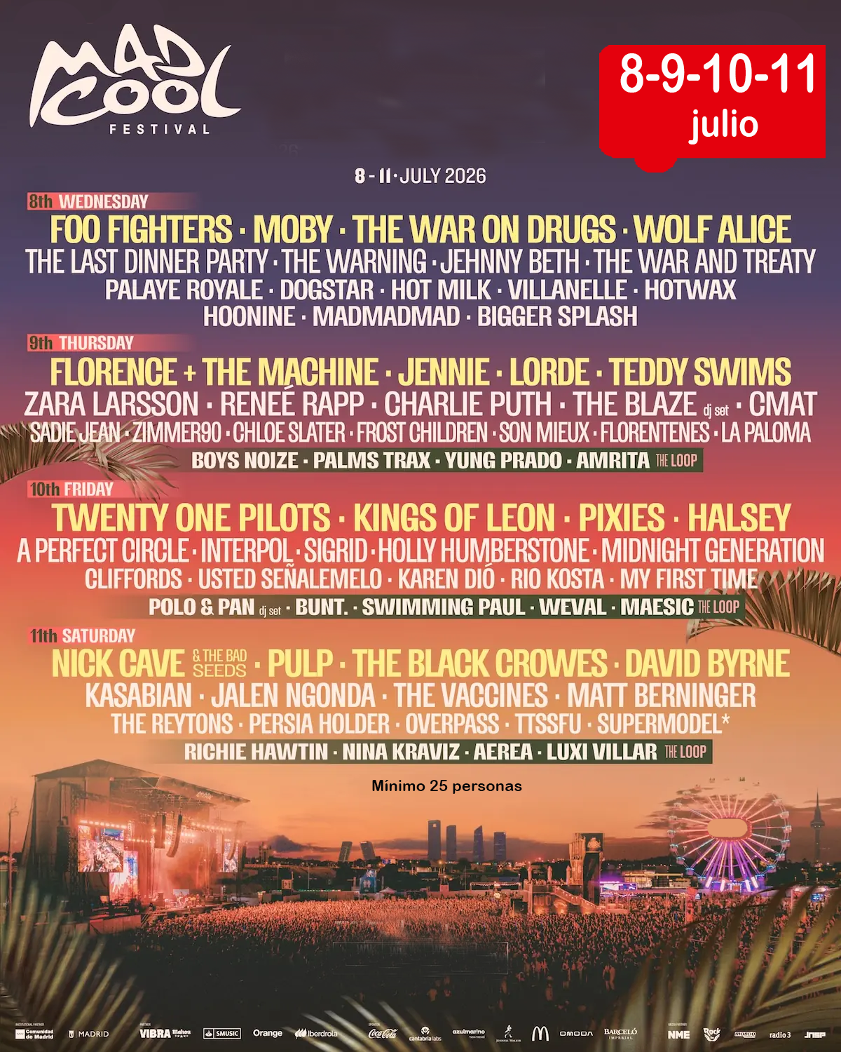 MAD COOL FESTIVAL - Espacio Iberdrola Music de Villaverde (Madrid)