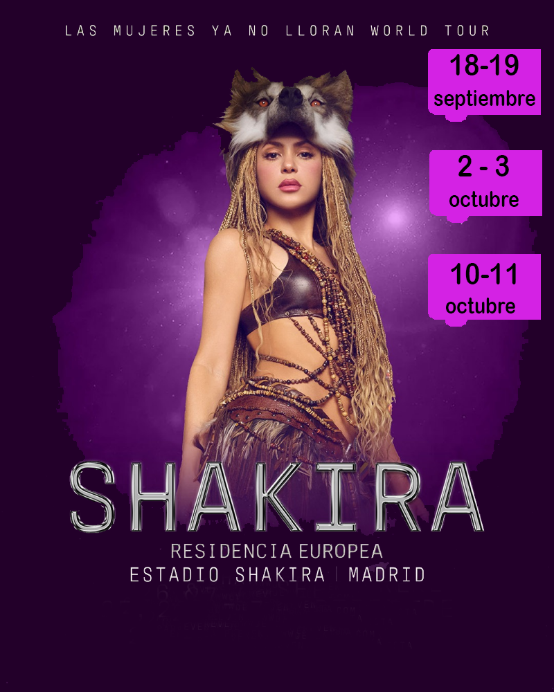 SHAKIRA - LAS MUJERES YA NO LLORAN – RESIDENCIA EUROPEA - MADRID – ESTADIO SHAKIRA (Iberdrola Music)